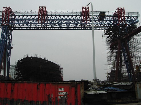 ME型80t+80t-35m造船門式起重機(jī)